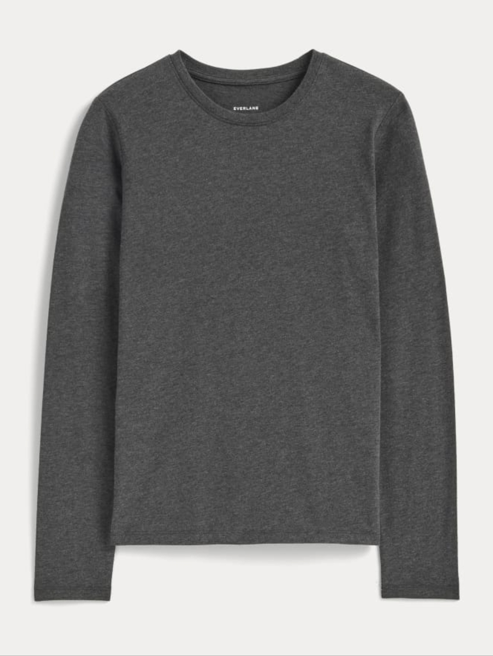Everlane Women's The Slim Long-Sleeve Crew in Essential Cotton Sz Small